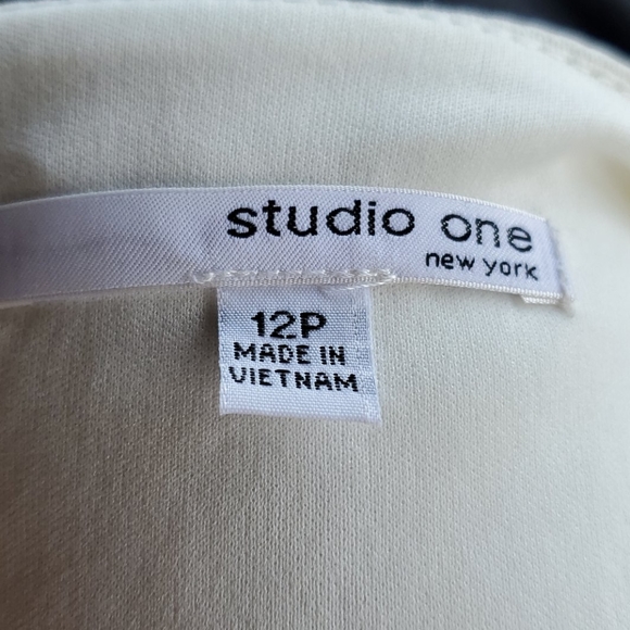 NEW 2 Piece Studio One Black & White Dress & Coat - Picture 5 of 15